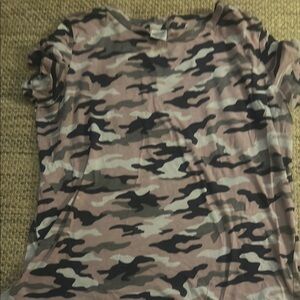 Camo Print T-Shirt
